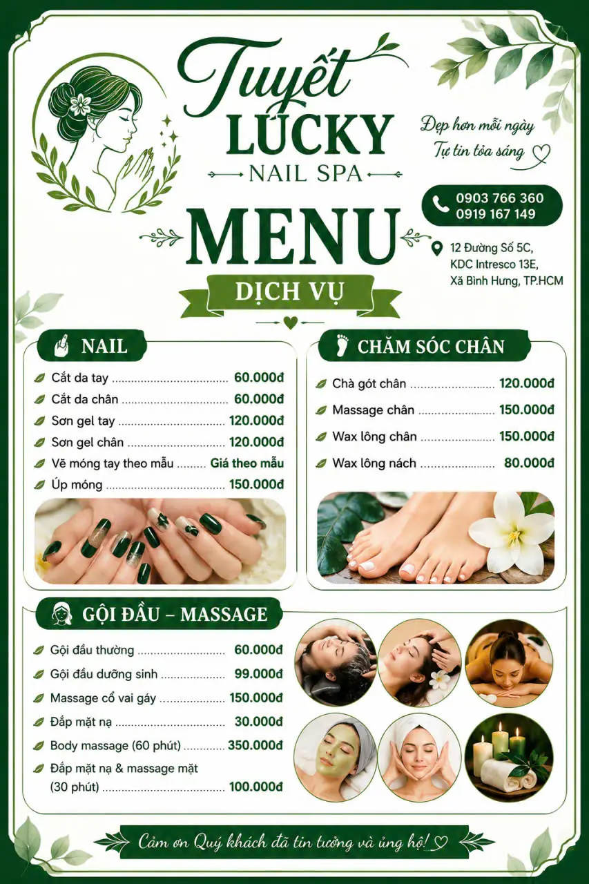 TUYẾT LUCKY NAIL - SPA 